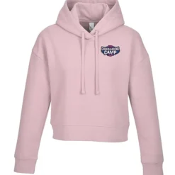 Ultimate 8.3-oz CVC Fleece Cropped Hoodie - Ladies' - Embroidered