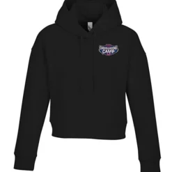 Ultimate 8.3-oz CVC Fleece Cropped Hoodie - Ladies' - Embroidered