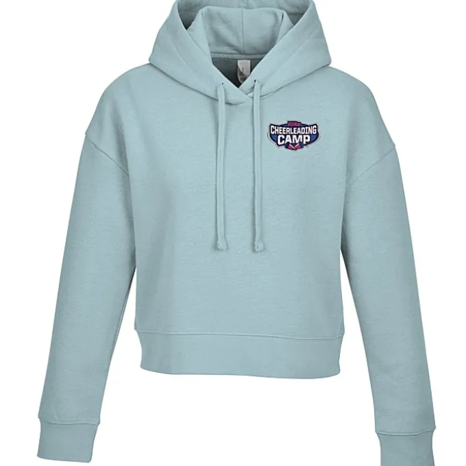 Ultimate 8.3-oz CVC Fleece Cropped Hoodie - Ladies' - Embroidered