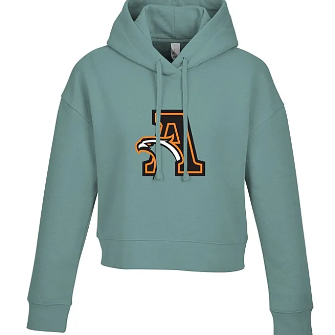 Ultimate 8.3-oz CVC Fleece Cropped Hoodie - Ladies' - Full Color