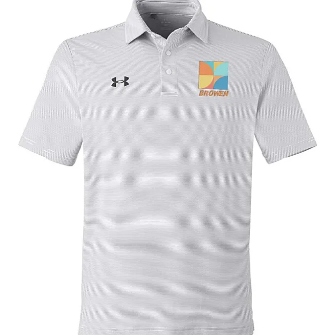 Under Armour Destin Drive Striped Performance Polo - Embroidered