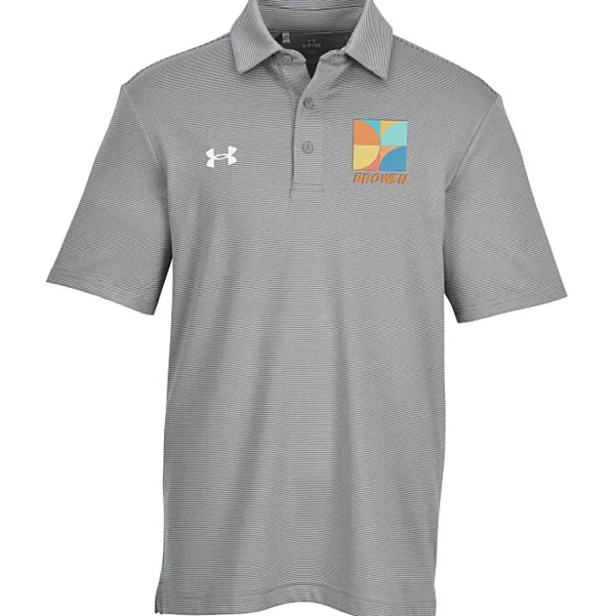 Under Armour Destin Drive Striped Performance Polo - Embroidered