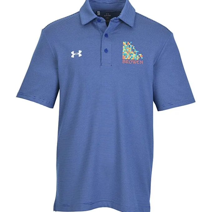 Under Armour Destin Drive Striped Performance Polo - Full Color