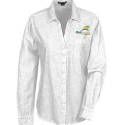 Untucked Denim V-Neck Shirt - Ladies'