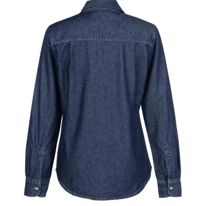 Untucked Denim V-Neck Shirt - Ladies'