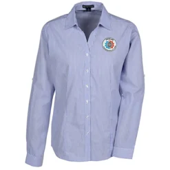 Untucked Striped Poplin Shirt - Ladies'