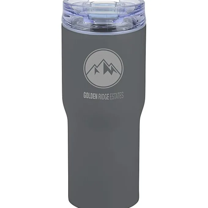 Urban Peak Vacuum Tumbler - 20 oz. - Powder Coat - Laser Engraved - 24 hr