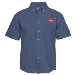 Utility Short Sleeve Denim Shirt - Men's