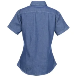 Utility Short Sleeve Denim Shirt - Ladies'