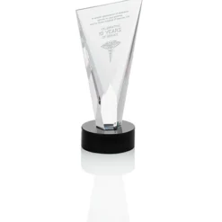 Valiant Crystal Award - 7 inches