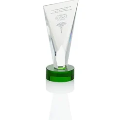 Valiant Crystal Award - 7 inches