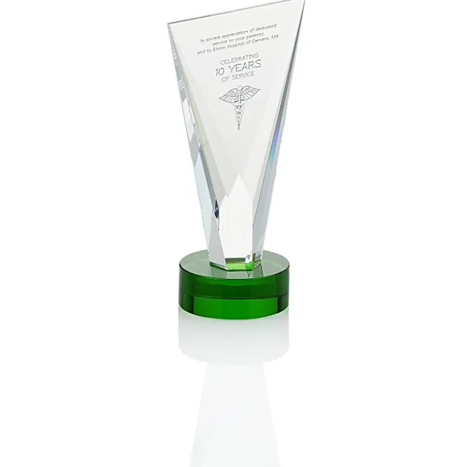 Valiant Crystal Award - 7 inches