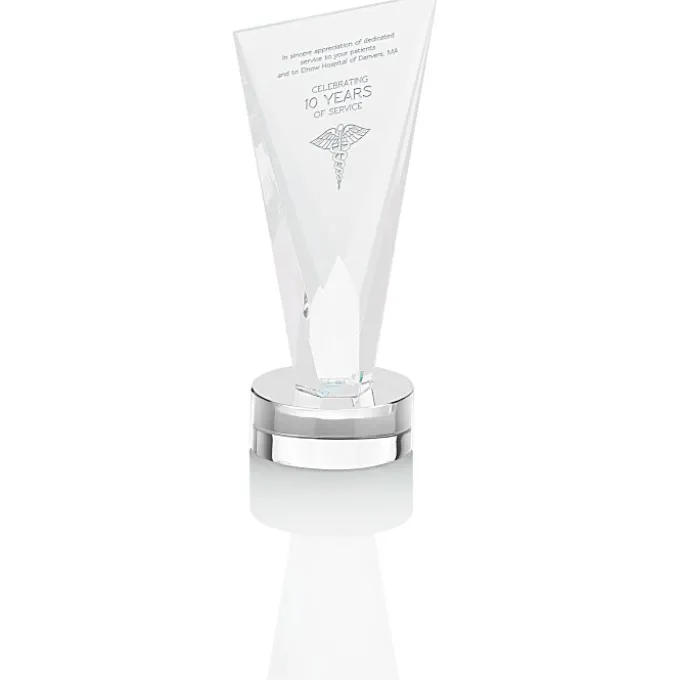 Valiant Crystal Award - 7 inches