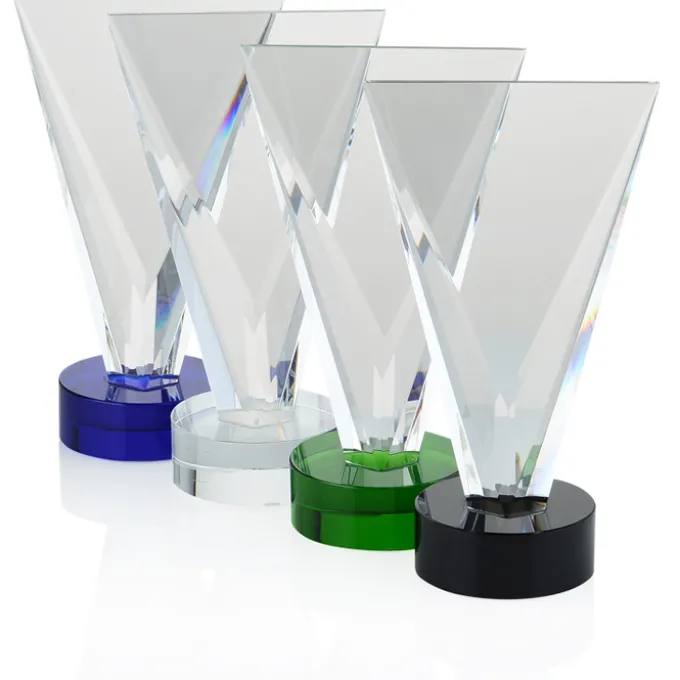 Valiant Crystal Award - 7 inches