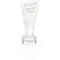 Valiant Crystal Award - 8 inches - 24 hr