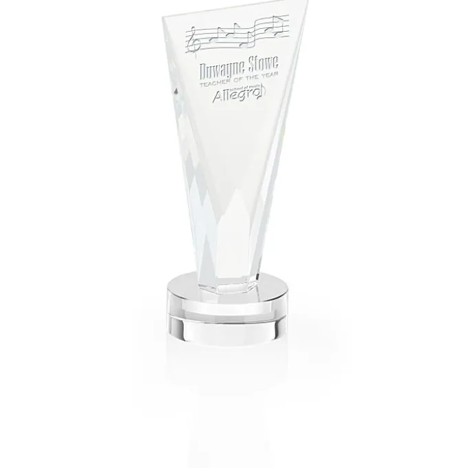 Valiant Crystal Award - 8 inches