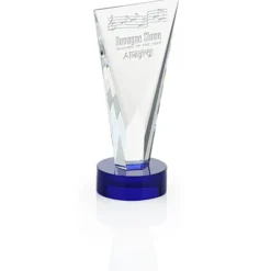 Valiant Crystal Award - 8 inches