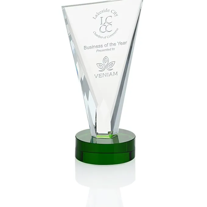 Valiant Crystal Award - 9 inches