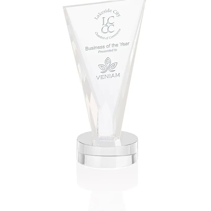 Valiant Crystal Award - 9 inches
