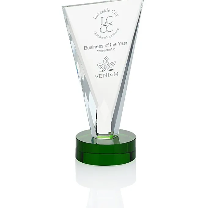 Valiant Crystal Award - 9 inches