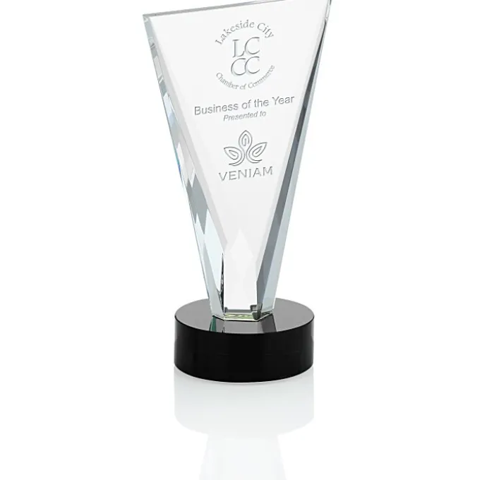 Valiant Crystal Award - 9 inches