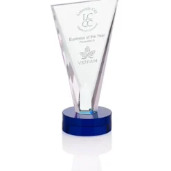 Valiant Crystal Award - 9 inches