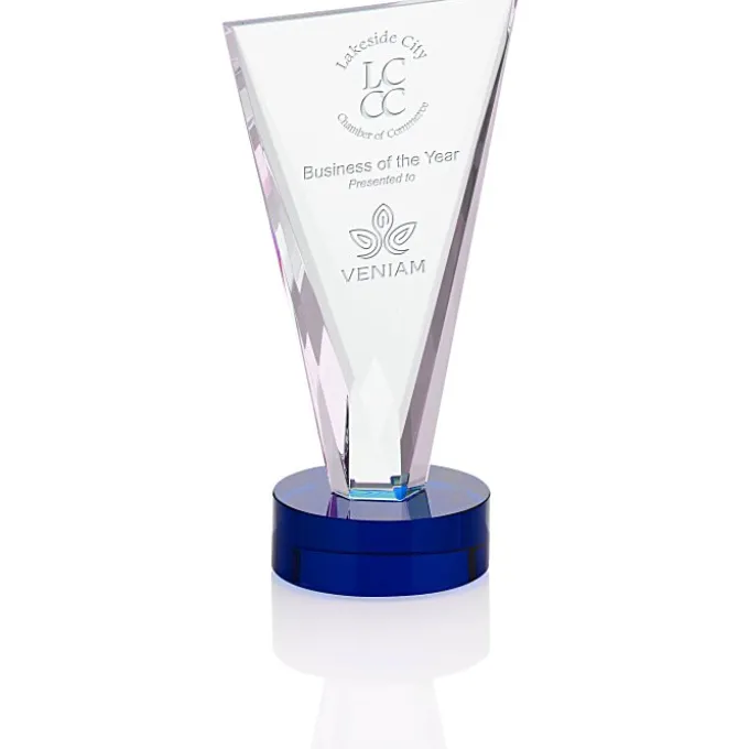 Valiant Crystal Award - 9 inches