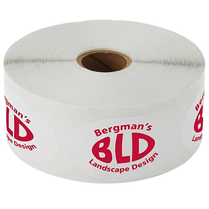 Value Sticker by the Roll - Oval - 1-1/2 inches x 2-1/2 inches - 24 hr