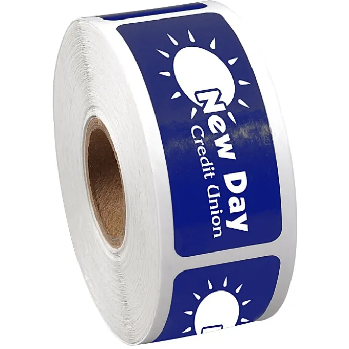 Value Sticker by the Roll - Rectangle - 1 inch x 2-1/2 inches - 24 hr