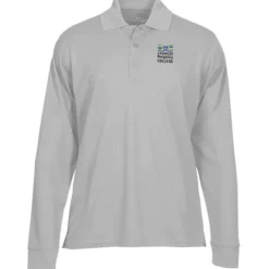 Vansport Omega Solid Mesh LS Tech Polo - Men's