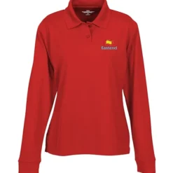 Vansport Omega Solid Mesh LS Tech Polo - Ladies'