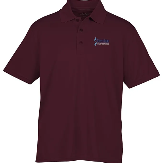 Vansport Omega Solid Mesh Tech Polo - Men's - Embroidered