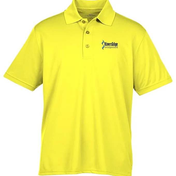 Vansport Omega Solid Mesh Tech Polo - Men's - Embroidered
