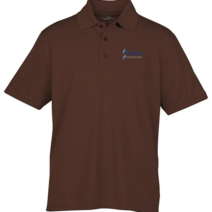 Vansport Omega Solid Mesh Tech Polo - Men's - Embroidered