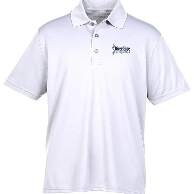 Vansport Omega Solid Mesh Tech Polo - Men's - Embroidered