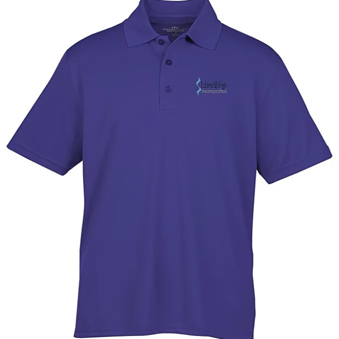 Vansport Omega Solid Mesh Tech Polo - Men's - Embroidered
