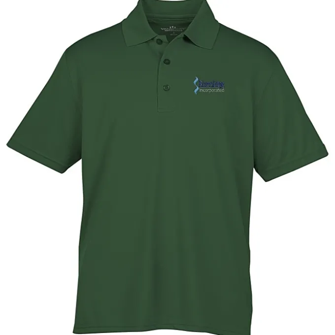 Vansport Omega Solid Mesh Tech Polo - Men's - Embroidered