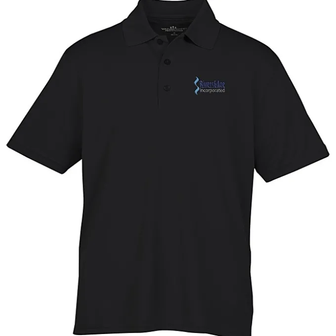 Vansport Omega Solid Mesh Tech Polo - Men's - Embroidered