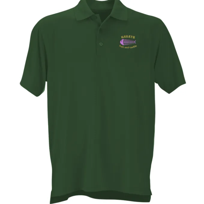 Vansport Omega Solid Mesh Tech Polo - Men's - Embroidered - 24 hr