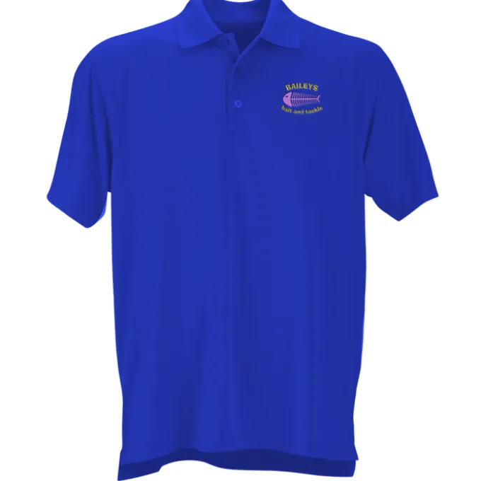 Vansport Omega Solid Mesh Tech Polo - Men's - Embroidered - 24 hr