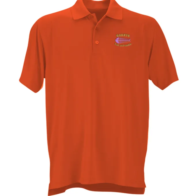 Vansport Omega Solid Mesh Tech Polo - Men's - Embroidered - 24 hr