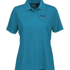 Vansport Omega Solid Mesh Tech Polo - Ladies' - Embroidered - 24 hr