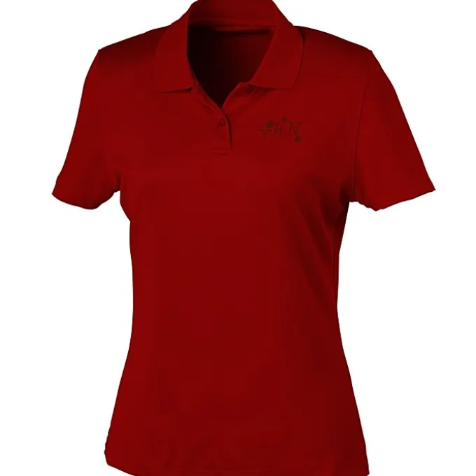Vansport Omega Solid Mesh Tech Polo - Ladies' - Laser Etched