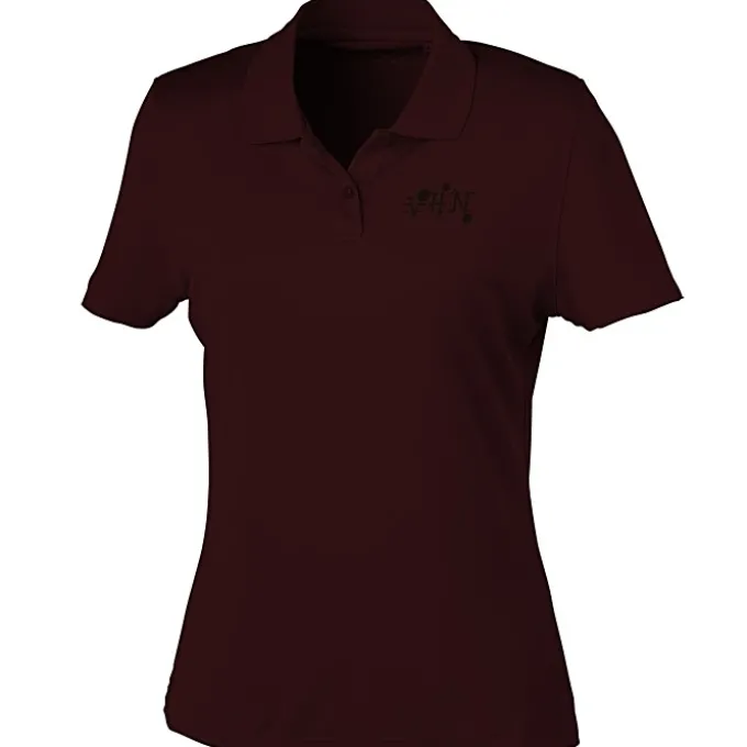Vansport Omega Solid Mesh Tech Polo - Ladies' - Laser Etched