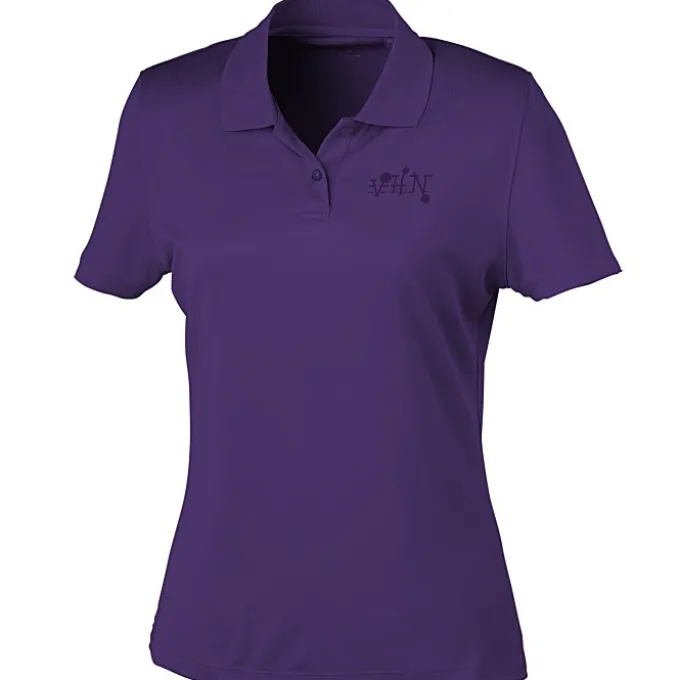 Vansport Omega Solid Mesh Tech Polo - Ladies' - Laser Etched
