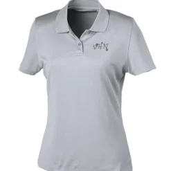 Vansport Omega Solid Mesh Tech Polo - Ladies' - Laser Etched