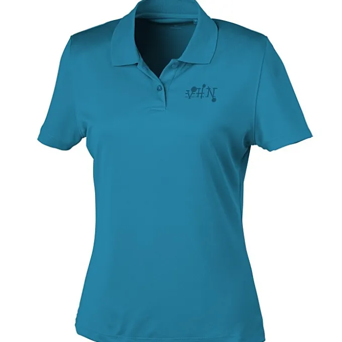Vansport Omega Solid Mesh Tech Polo - Ladies' - Laser Etched