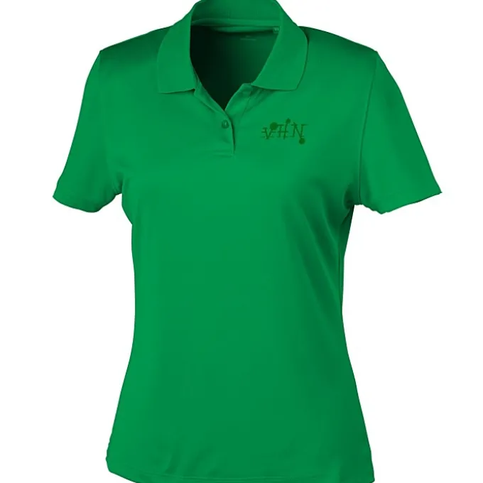 Vansport Omega Solid Mesh Tech Polo - Ladies' - Laser Etched