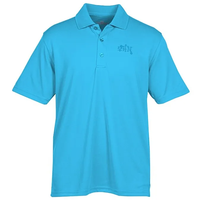Vansport Omega Solid Mesh Tech Polo - Men's - Laser Etched