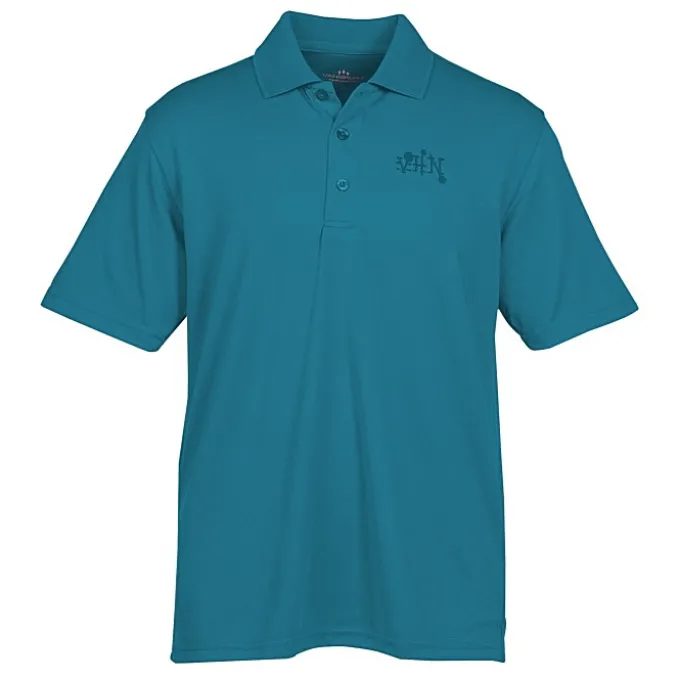 Vansport Omega Solid Mesh Tech Polo - Men's - Laser Etched